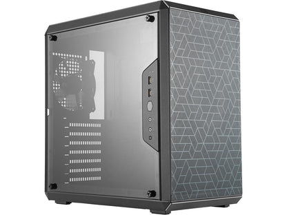 Cooler Master MasterBox Q500L Mid Tower w/ ATX MB Support, Magnetic Dust Filter, Transparent Acrylic Side Panel, Adjustable I/O & Fully Ventilated for Airflow