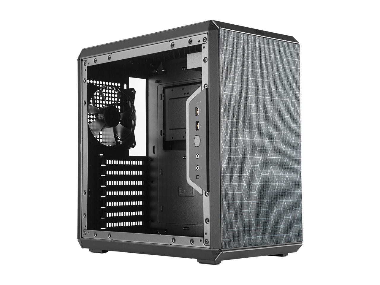 Cooler Master MasterBox Q500L Mid Tower w/ ATX MB Support, Magnetic Dust Filter, Transparent Acrylic Side Panel, Adjustable I/O & Fully Ventilated for Airflow