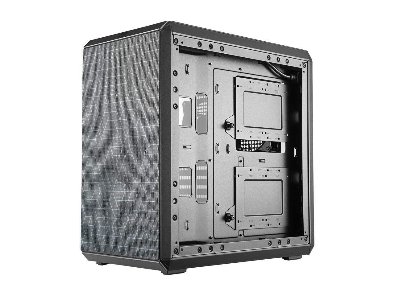 Cooler Master MasterBox Q500L Mid Tower w/ ATX MB Support, Magnetic Dust Filter, Transparent Acrylic Side Panel, Adjustable I/O & Fully Ventilated for Airflow