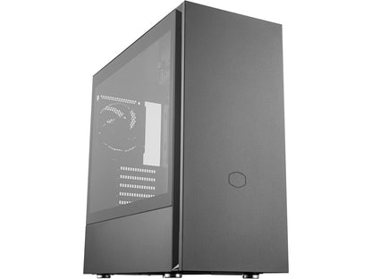 Cooler Master Silencio S600 ATX Mid-Tower w/ Sound-Dampening Material, Sound-Dampened Steel Side Panel, Reversible Front Panel, SD Card Reader, and 2x 120mm PWM Silencio FP Fans