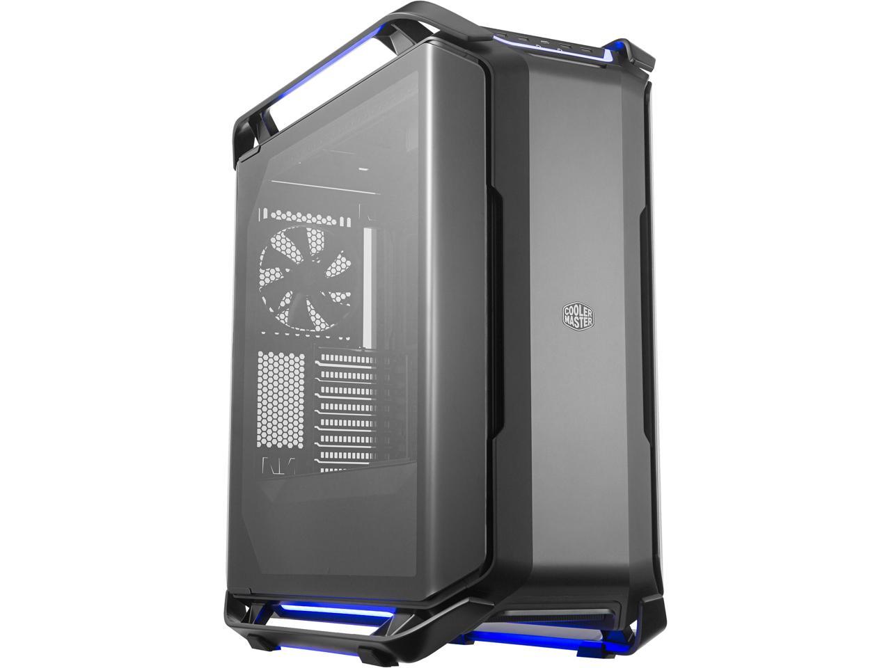 Cooler Master Cosmos C700P Black Edition E-ATX Full-Tower with Curved Tempered Glass Side Panel, Flexible Interior layout, RGB Lighting control, Type-C port and diverse liquid cooling layout
