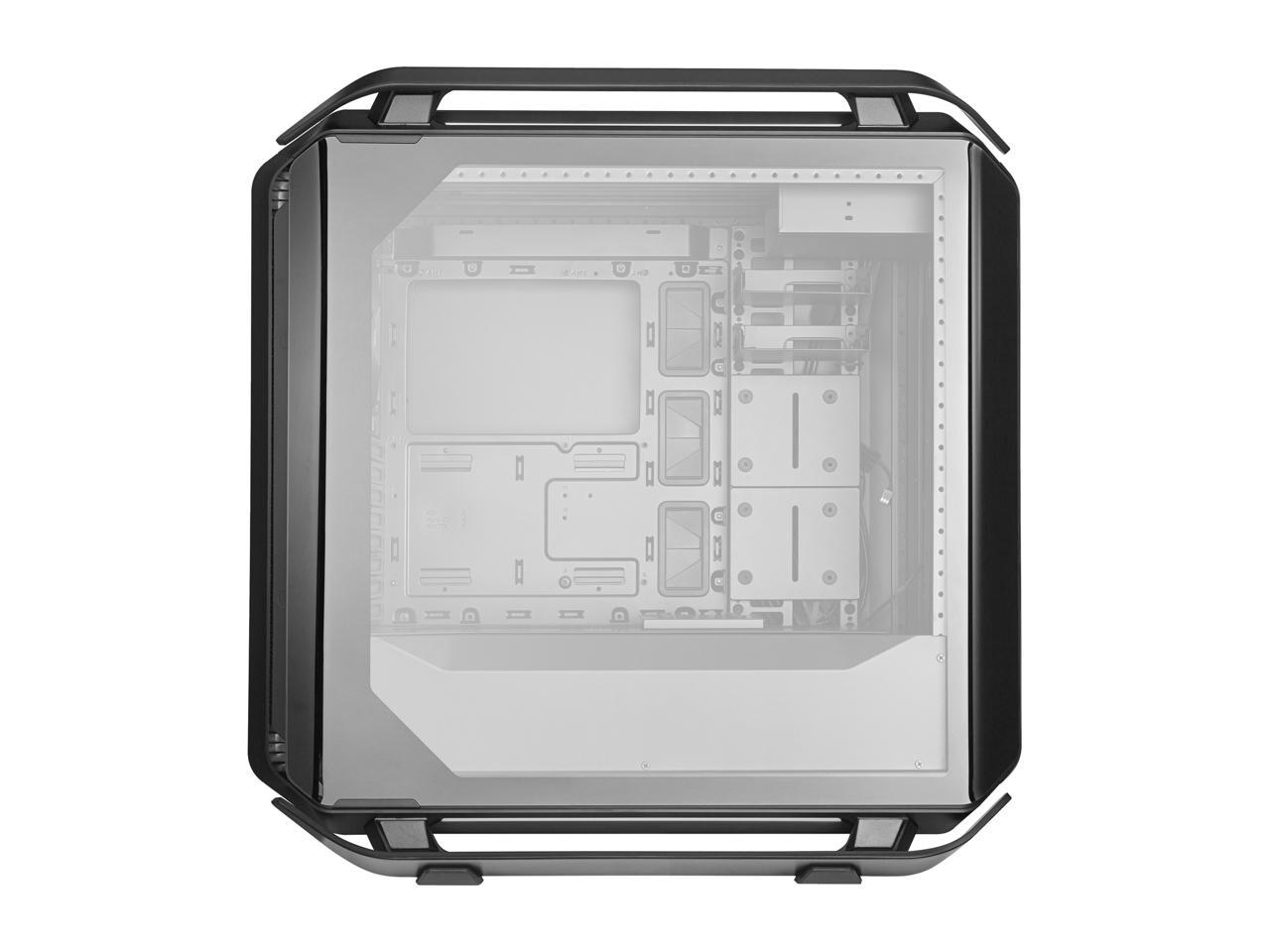 Cooler Master Cosmos C700P Black Edition E-ATX Full-Tower with Curved Tempered Glass Side Panel, Flexible Interior layout, RGB Lighting control, Type-C port and diverse liquid cooling layout