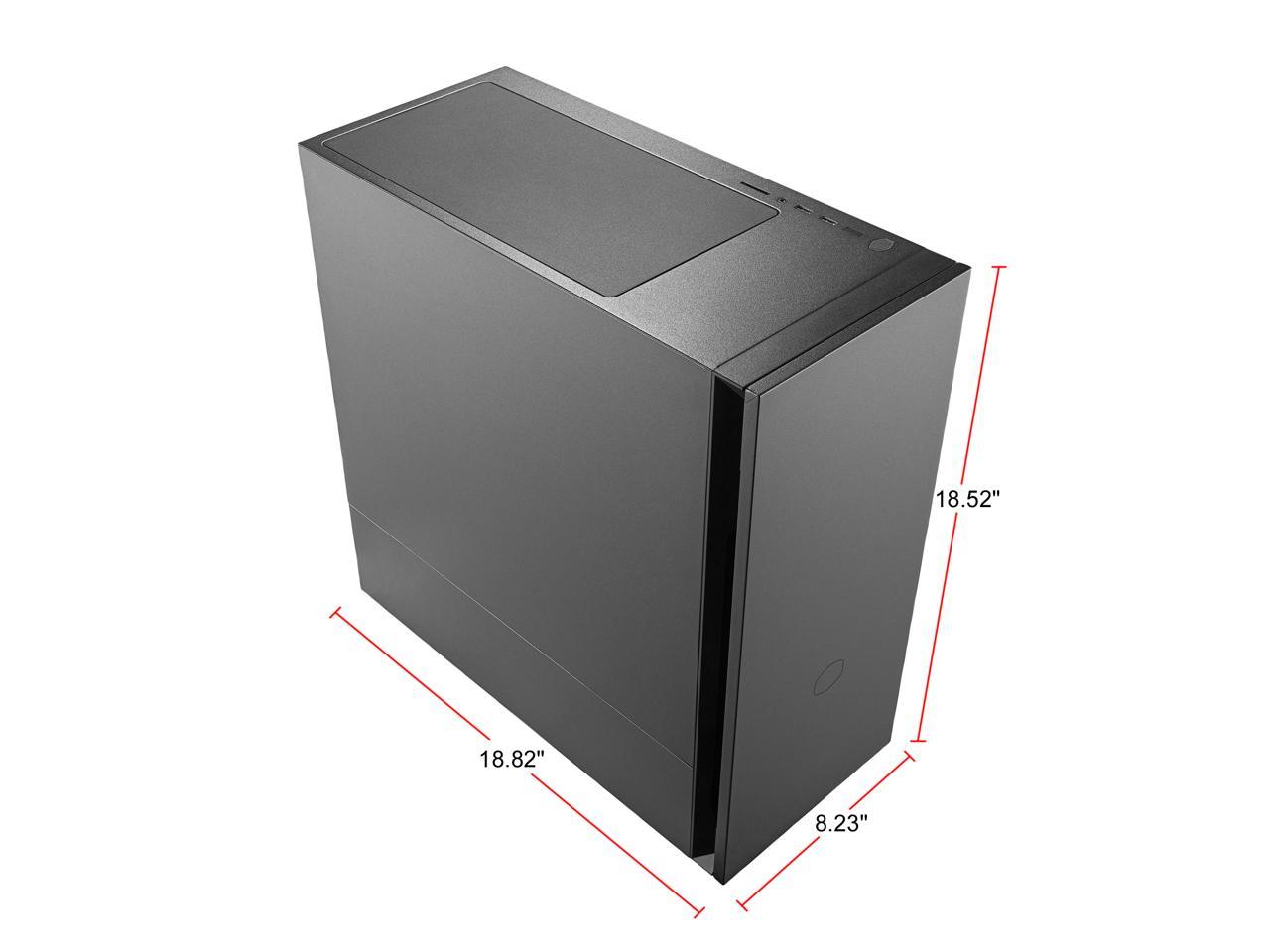 Cooler Master Silencio S600 MCS-S600-KN5N-S00 Black Steel, Plastic, Sound Dampening Material ATX Mid Tower Computer Case