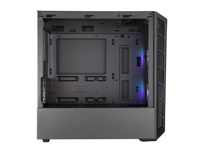 Cooler Master MasterBox MB311L ARGB Airflow Micro-ATX Mini Tower with Dual ARGB Fans, Fine Mesh Front Panel, Mesh Intake Vents, Tempered Glass Side Panel, ARGB Controller & ARGB Lighting System, MCB-B311L-KGNN-S02