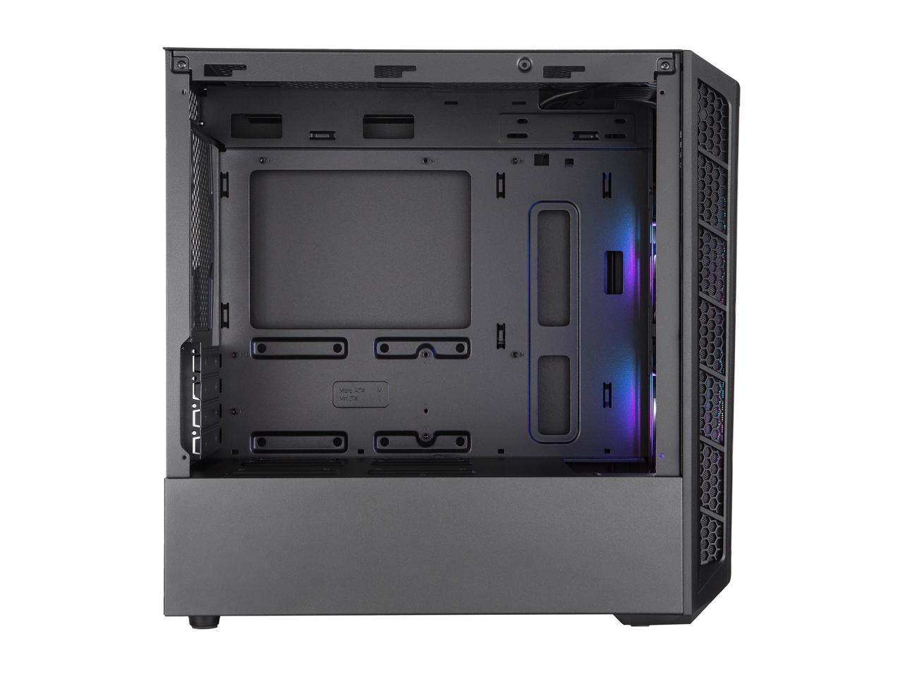 Cooler Master MasterBox MB320L ARGB Micro-ATX Mini Tower with Dual ARGB Fans, DarkMirror Front Panel, Mesh Intake Vents, Tempered Glass Side Panel, ARGB Controller & ARGB Lighting System