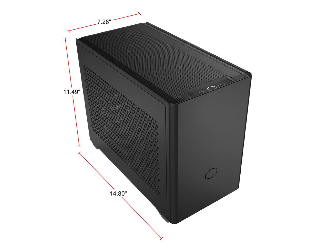Cooler Master MasterBox NR200P SFF Small Form Factor Mini-ITX Case with Tempered glass or Vented Panel Option, PCI Riser Cable, Triple-slot GPU, Tool-Free and 360 Degree Accessibility