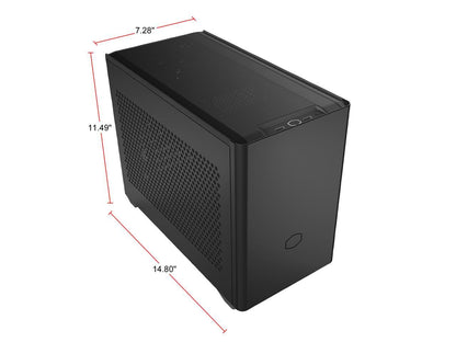 Cooler Master MasterBox NR200P SFF Small Form Factor Mini-ITX Case with Tempered glass or Vented Panel Option, PCI Riser Cable, Triple-slot GPU, Tool-Free and 360 Degree Accessibility
