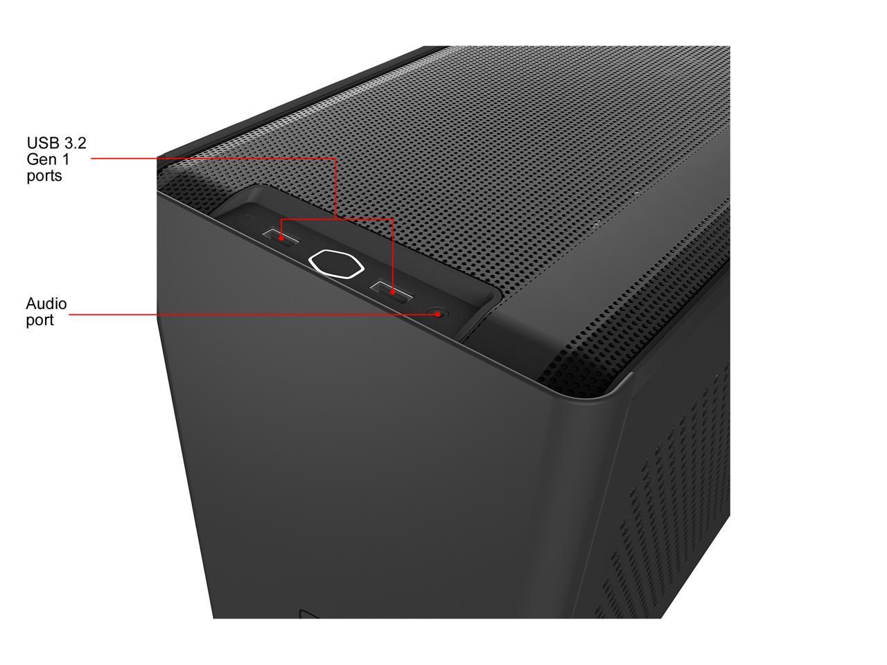 Cooler Master MasterBox NR200P SFF Small Form Factor Mini-ITX Case with Tempered glass or Vented Panel Option, PCI Riser Cable, Triple-slot GPU, Tool-Free and 360 Degree Accessibility