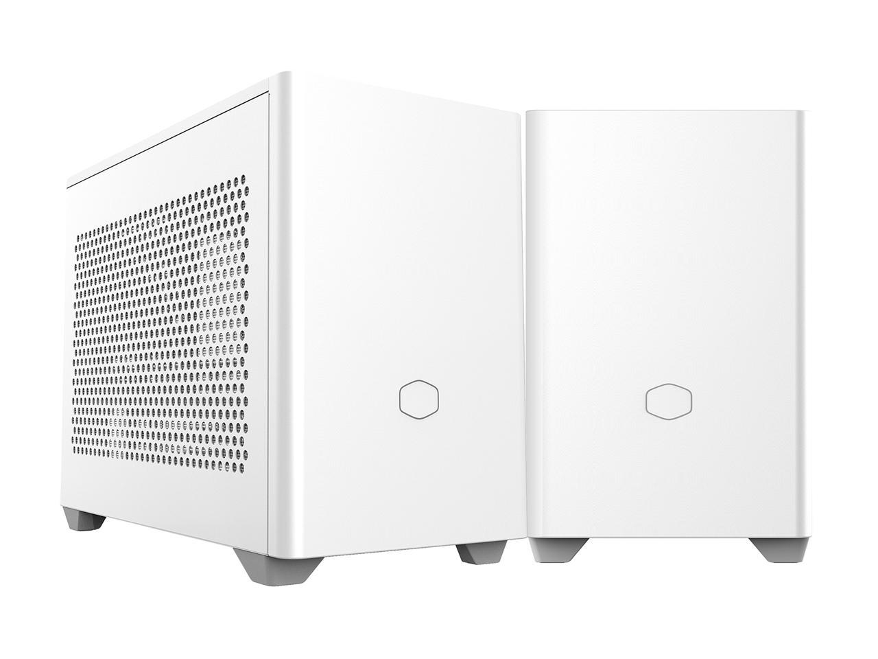 Cooler Master MasterBox NR200P White SFF Small Form Factor Mini-ITX Case with Tempered glass or Vented Panel Option, PCI Riser Cable, Triple-slot GPU, Tool-Free and 360 Degree Accessibility