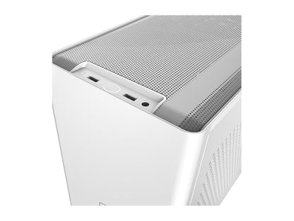 Cooler Master MasterBox NR200P White SFF Small Form Factor Mini-ITX Case with Tempered glass or Vented Panel Option, PCI Riser Cable, Triple-slot GPU, Tool-Free and 360 Degree Accessibility