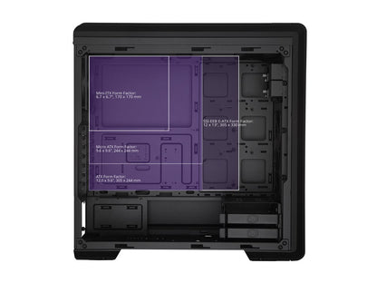Cooler Master MasterBox NR600P E-ATX Mid-Tower with Dual Hot Swap Bays, SSI-EEB Compatible, SD Card Reader, Fine Mesh Front Panel and Adaptive Storage Support