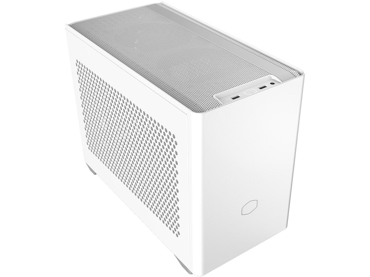 Cooler Master Cooler Master NR200 White SFF Small Form Factor Mini-ITX Case with Vented Panel, Triple-slot GPU, Tool-Free and 360 Degree Accessibility
