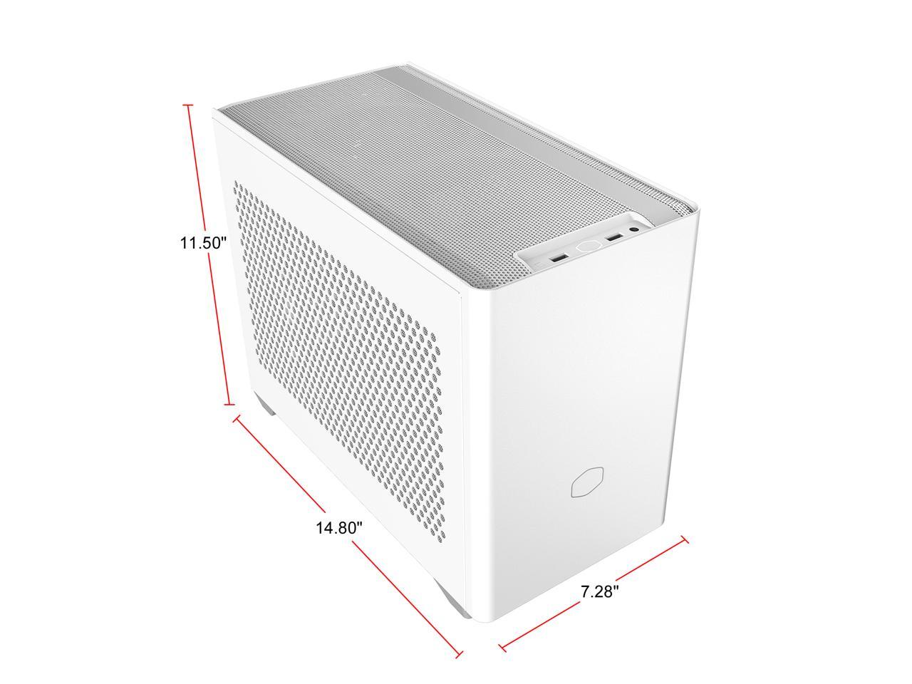 Cooler Master Cooler Master NR200 White SFF Small Form Factor Mini-ITX Case with Vented Panel, Triple-slot GPU, Tool-Free and 360 Degree Accessibility