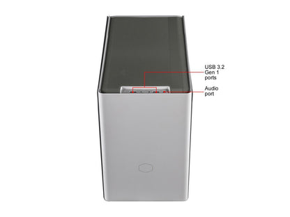 Cooler Master Cooler Master NR200 White SFF Small Form Factor Mini-ITX Case with Vented Panel, Triple-slot GPU, Tool-Free and 360 Degree Accessibility