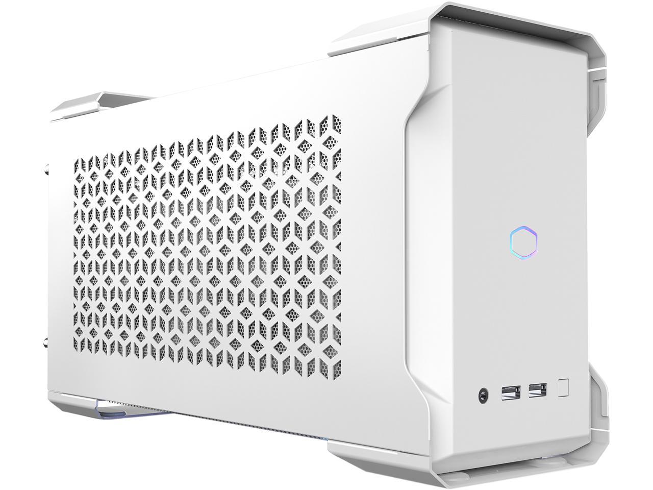 Cooler Master MasterCase NC100 White SFF Small Form Factor 7.9 Liter Case with V650 Gold SFX PSU, GPUs 2.5 slots up to 320mm, for Intel NUC 9 Extreme Element