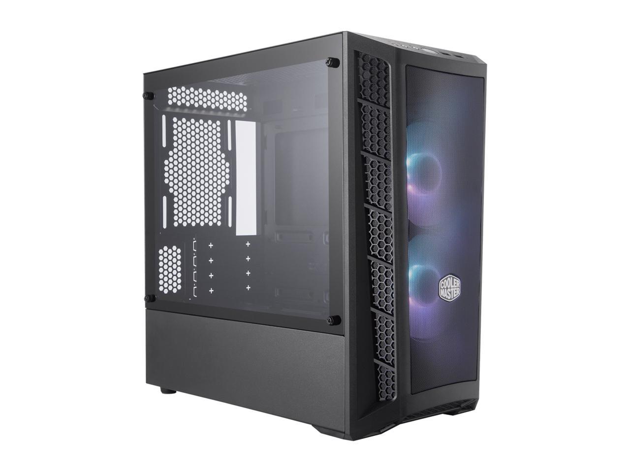 Cooler Master MasterBox MB311L ARGB Airflow Micro-ATX Mini Tower with Dual ARGB Fans, Fine Mesh Front Panel, Mesh Intake Vents, Tempered Glass Side Panel & ARGB Lighting System