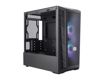 Cooler Master MasterBox MB311L ARGB Airflow Micro-ATX Mini Tower with Dual ARGB Fans, Fine Mesh Front Panel, Mesh Intake Vents, Tempered Glass Side Panel & ARGB Lighting System
