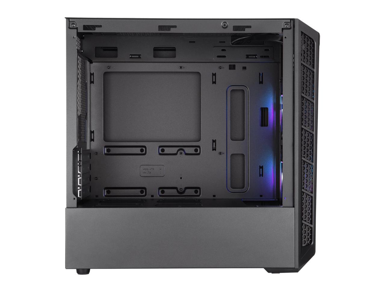 Cooler Master MasterBox MB311L ARGB Airflow Micro-ATX Mini Tower with Dual ARGB Fans, Fine Mesh Front Panel, Mesh Intake Vents, Tempered Glass Side Panel & ARGB Lighting System