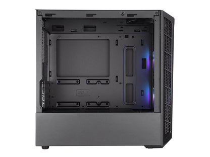 Cooler Master MasterBox MB311L ARGB Airflow Micro-ATX Mini Tower with Dual ARGB Fans, Fine Mesh Front Panel, Mesh Intake Vents, Tempered Glass Side Panel & ARGB Lighting System
