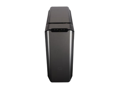 Cooler Master MasterCase SL600M Black Edition ATX Mid-Tower with Aluminum Panels, Vertical Chimney Layout, Type-C I/O Panel, Noise Reduction & Top Air Vents