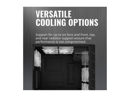 Cooler Master MasterBox MB600L V2 Tempered Glass with ODD Minimalistic ATX Mid-Tower Mesh Intakes, Brushed Front Panel, Hexagon Gleam and Breathable PSU Shroud