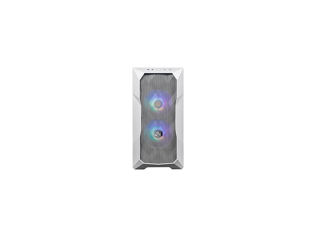 Cooler Master TD300 Mesh TD300-WGNN-S00 White Steel / Mesh / Plastic / Tempered Glass Micro ATX Tower Computer Case