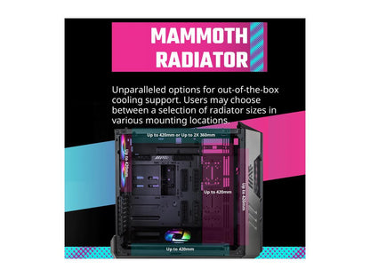 Cooler Master HAF700 H700-IGNN-S00 Titanium Grey SGCC Steel / Mesh / ABS Plastic / Tempered Glass ATX Full Tower Computer Case