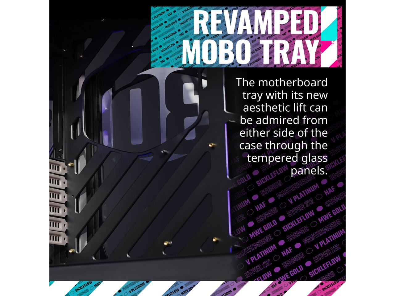 Cooler Master Cosmos Infinity 30th Anniversary C700M E-ATX Full-Tower Curved Tempered Glass Panel, Riser Cable PCIe 4.0, Diverse Liquid Cooling, Type-C, Customizable ARGB (MCC-C700M-KHNN-S30)