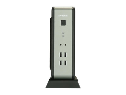 Antec ISK 110 VESA Black ABS plastic / 0.8 mm SECC Mini-ITX Desktop Computer Case 90W External Adapter, Up to 92% Efficiency Power Supply