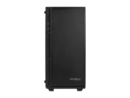 Antec Performance Series P8 Black Steel /4mm Tempered Glass Side Panel, ATX Mid Tower Computer Case, 3 White LED Fans Pre-installed, USB3.0
