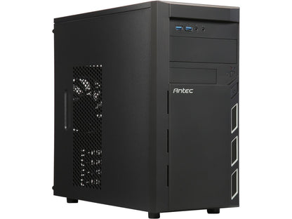 Antec Value Solution Series VSK3000 Elite,Black SGCC Micro ATX Tower Computer Case, Support up to 6 Drive Bays, Support Graphic card length up tp 335mm