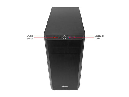 Antec Performance Series P7 Silent, Mid Tower Computer Case, 2 x USB 3.0, Sound Dampening Side Panel, 2x120mm Fans installed, Support up to 6 Drive Bays