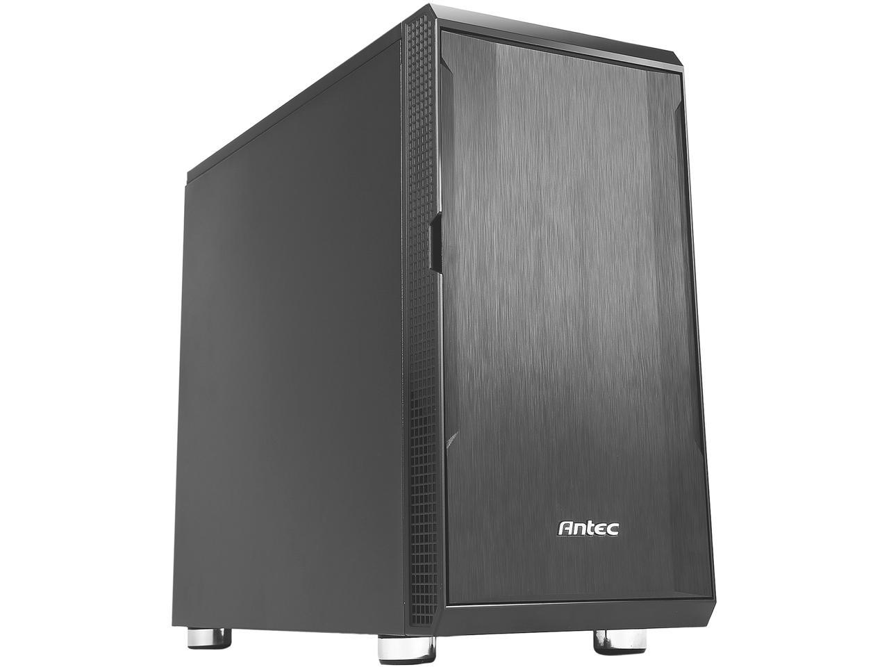 Antec Performance Series P5 Micro-Tower Computer Case, Sound-Dampening Side Panels, Hinged Front Panel, USB 3.0 x 2, Double-Layer Dust Filter in front, 1 x 5.25" ODD, Support up to 6 x 2.5" SSD
