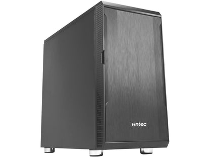 Antec Performance Series P5 Micro-Tower Computer Case, Sound-Dampening Side Panels, Hinged Front Panel, USB 3.0 x 2, Double-Layer Dust Filter in front, 1 x 5.25" ODD, Support up to 6 x 2.5" SSD