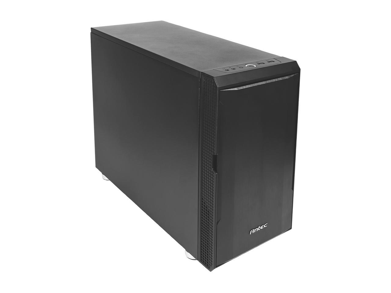 Antec Performance Series P5 Micro-Tower Computer Case, Sound-Dampening Side Panels, Hinged Front Panel, USB 3.0 x 2, Double-Layer Dust Filter in front, 1 x 5.25" ODD, Support up to 6 x 2.5" SSD