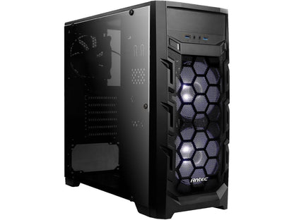 Antec Gaming New Vision GX202 White Black SPCC & Plastic ATX Mid Tower Entry-Level Gaming Case