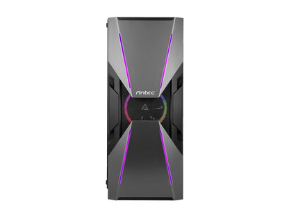 Antec Dark Avenger DA601 E-ATX Mid Tower Case/ARGB Motherboard Sync/Tempered Glass/Prizm 120 ARGB Fan Included