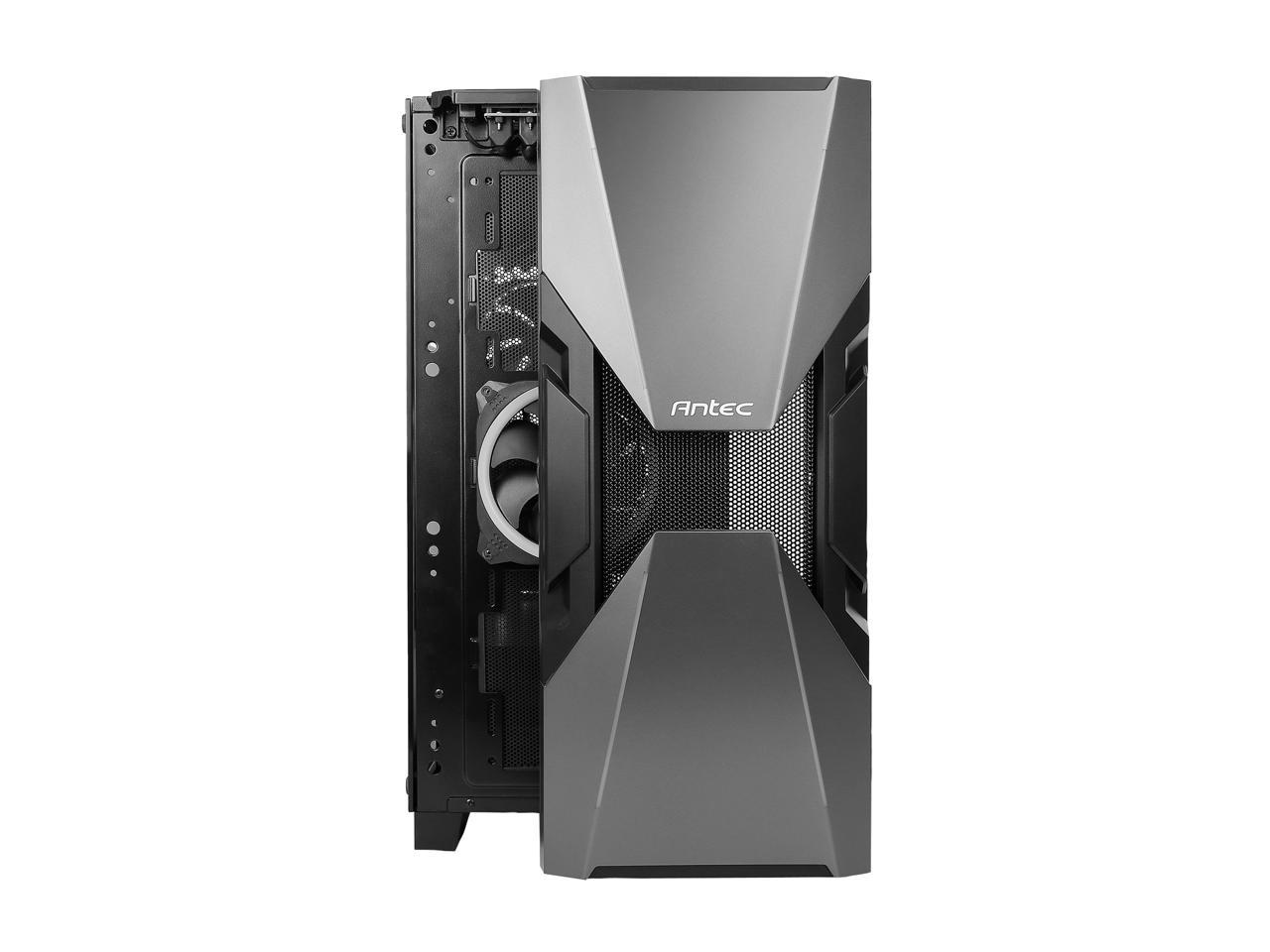 Antec Dark Avenger DA601 E-ATX Mid Tower Case/ARGB Motherboard Sync/Tempered Glass/Prizm 120 ARGB Fan Included