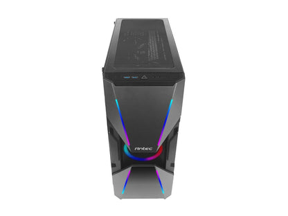 Antec Dark Avenger DA601 E-ATX Mid Tower Case/ARGB Motherboard Sync/Tempered Glass/Prizm 120 ARGB Fan Included