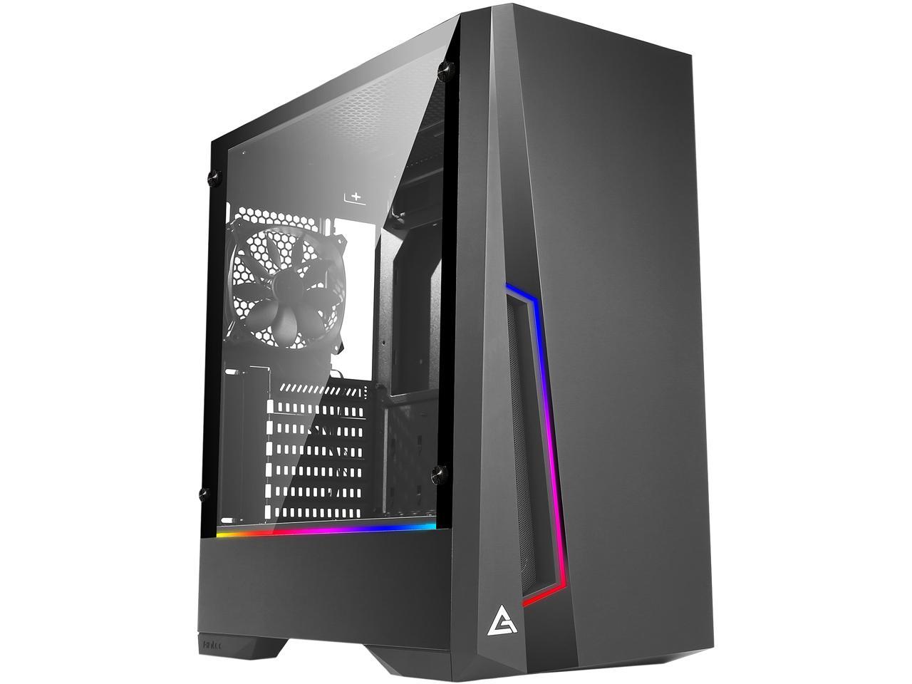 Antec Dark Phantom DP501 ATX Mid Tower Gaming Case /ARGB Motherboard Sync/ Tempered Glass