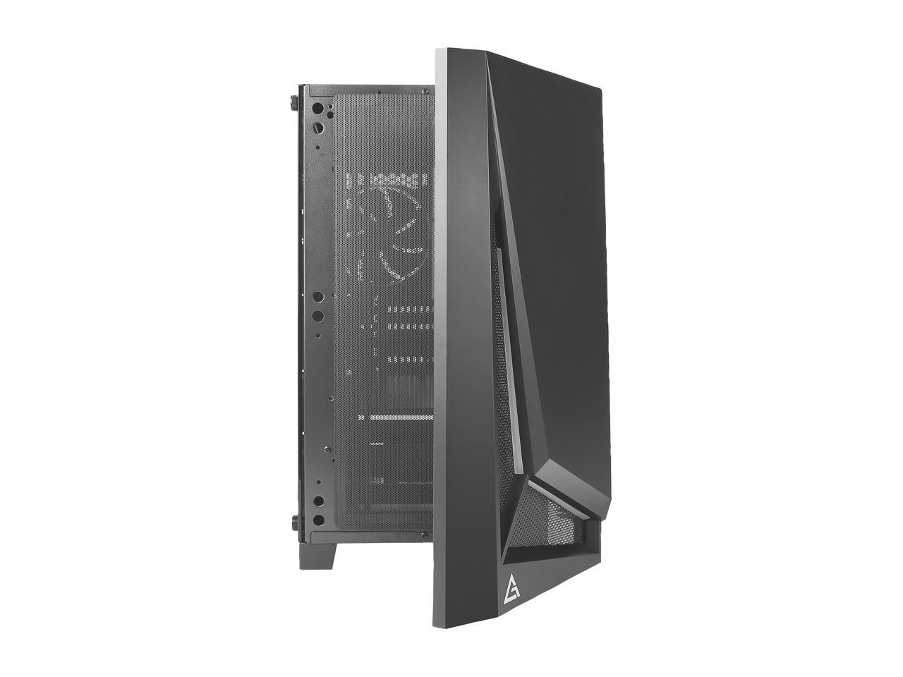 Antec Dapper Dark Phantom DP301M Black Steel / ARGB Lighting / Tempered Glass Side Panel Compact Micro-ATX Gaming Case