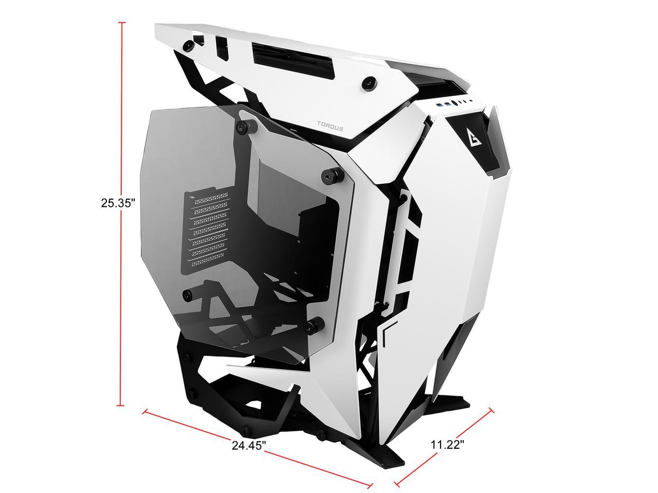 Antec TORQUE White / Black Aluminum ATX Mid Tower Computer Case/ Winner of iF Design Award 2019