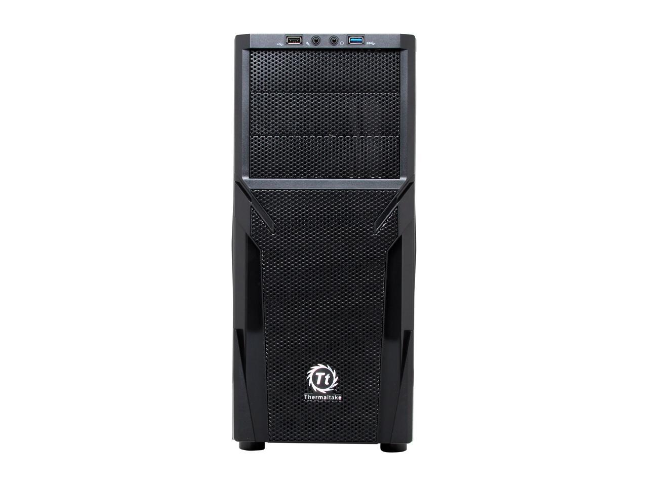 Thermaltake Versa H21 Mid Tower Computer Case with USB 3.0 and All-Black Interior(CA-1B2-00M1NN-00)
