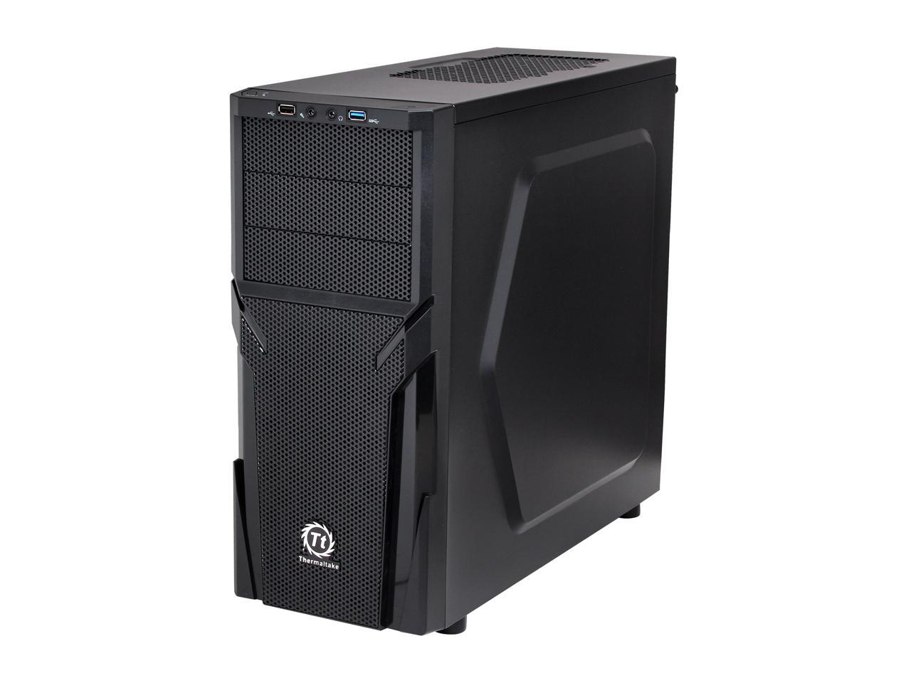 Thermaltake Versa H21 Mid Tower Computer Case with USB 3.0 and All-Black Interior(CA-1B2-00M1NN-00)
