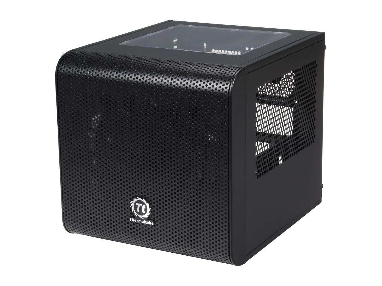 Thermaltake Core V1 Extreme Mini ITX Cube Chassis, Compatible with Air and Liquid Cooling Builds (CA-1B8-00S1WN-00)