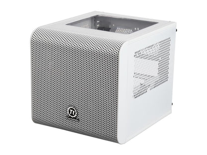 Thermaltake Core V1 Snow Edition Extreme Mini ITX Cube Chassis, Compatible with Air and Liquid Cooling Builds CA-1B8-00S6WN-01