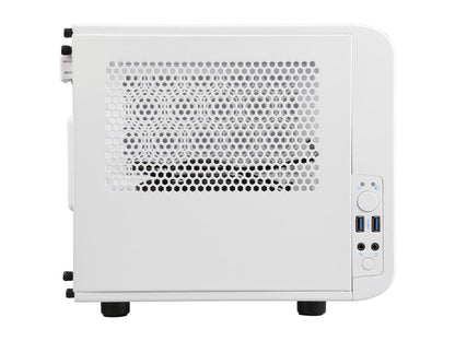 Thermaltake Core V1 Snow Edition Extreme Mini ITX Cube Chassis, Compatible with Air and Liquid Cooling Builds CA-1B8-00S6WN-01