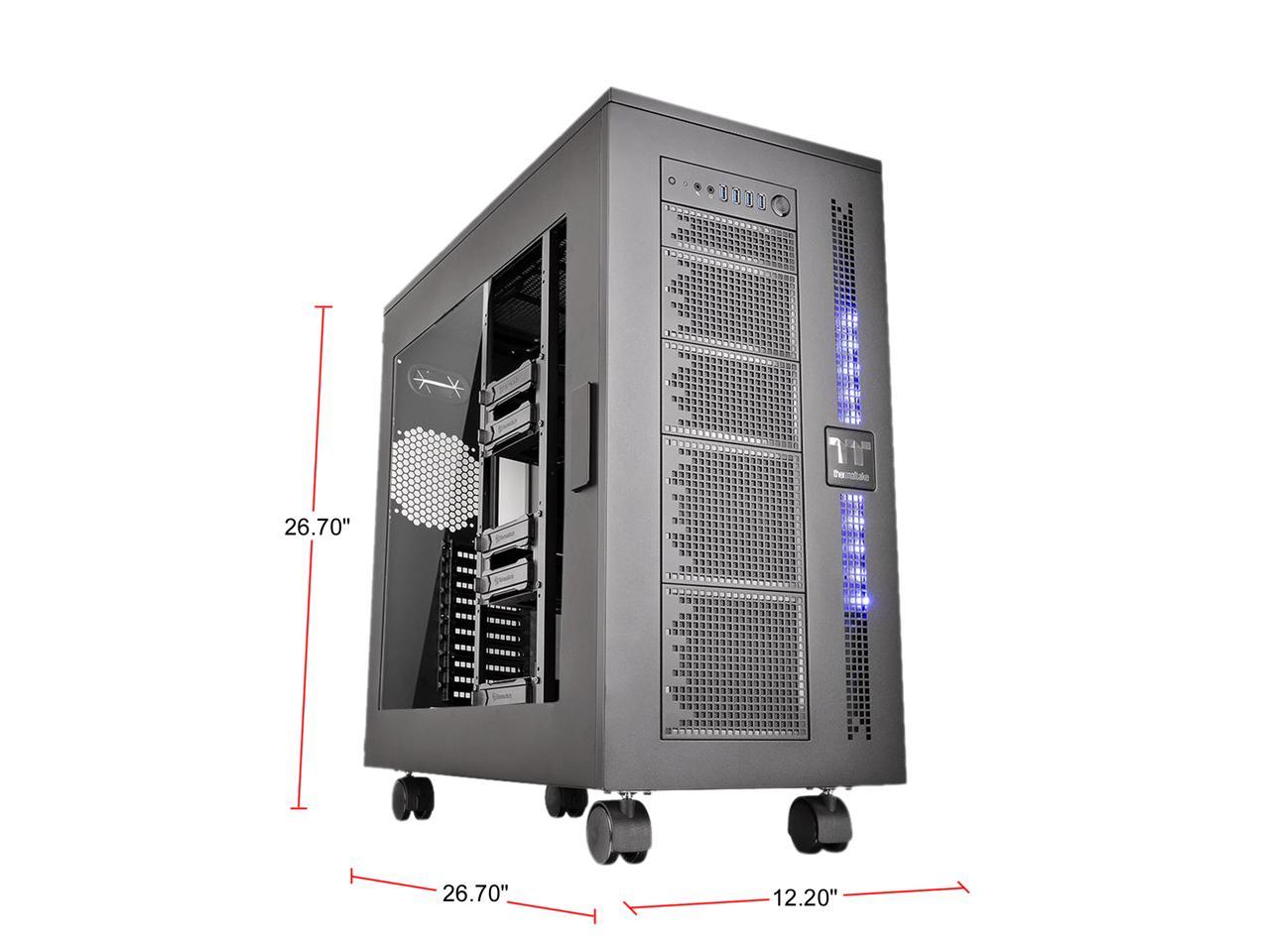 Thermaltake Core W100 Black Extreme Cooling XL-ATX Fully Modular/Dismantle Stackable Tt LCS Certified Super Tower Chassis CA-1F2-00F1WN-00
