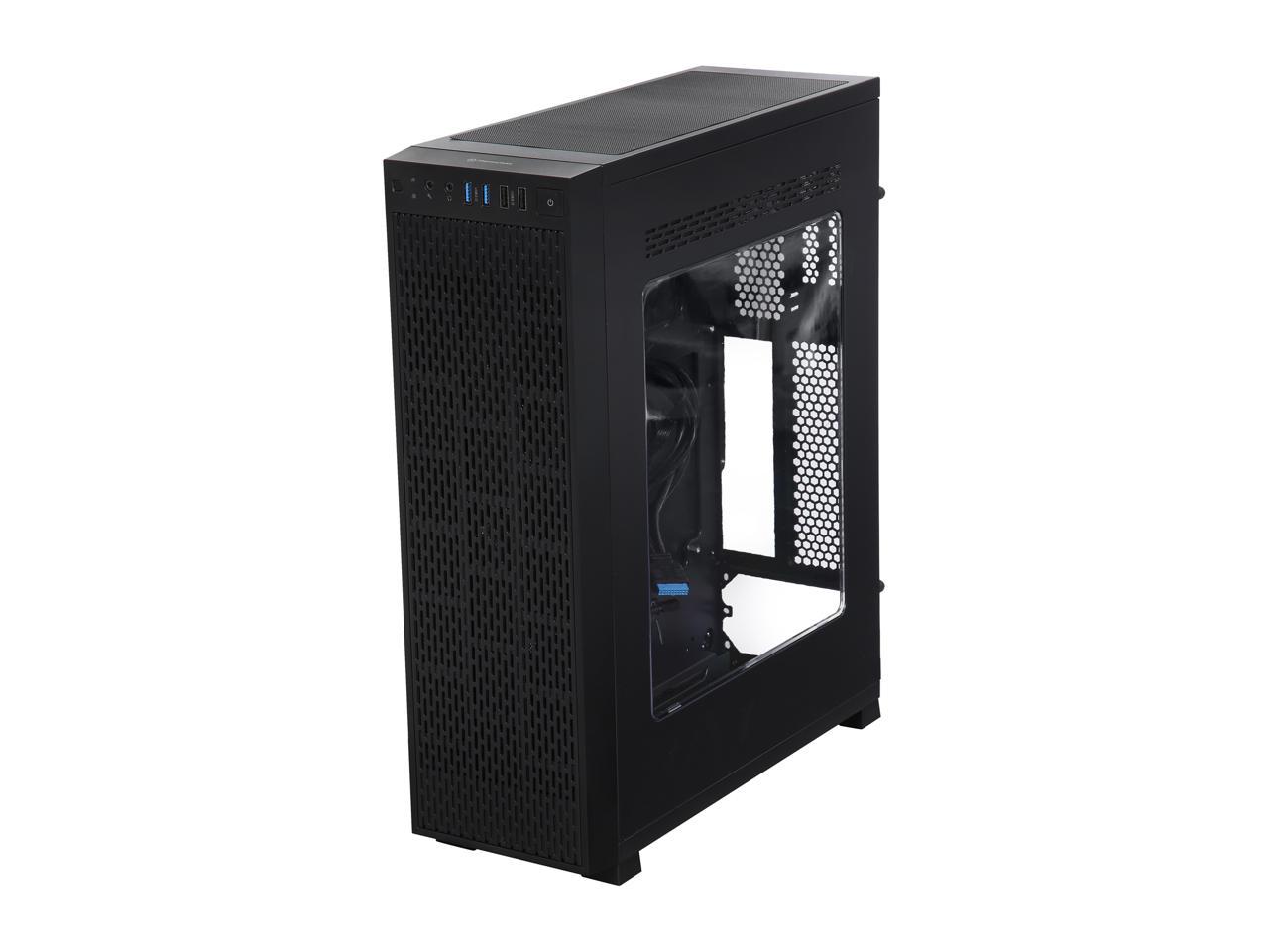 Thermaltake Core G3 Black ATX Slim Small Form Factor Tt LCS Certified SFX Power Supply Gaming Computer Case CA-1G6-00T1WN-00