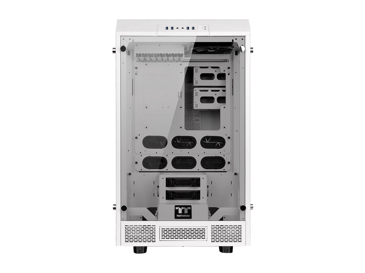 Thermaltake Tower 900 Snow Edition Tempered Glass Fully Modular E-ATX Vertical Super Tower Chassis CA-1H1-00F6WN-00